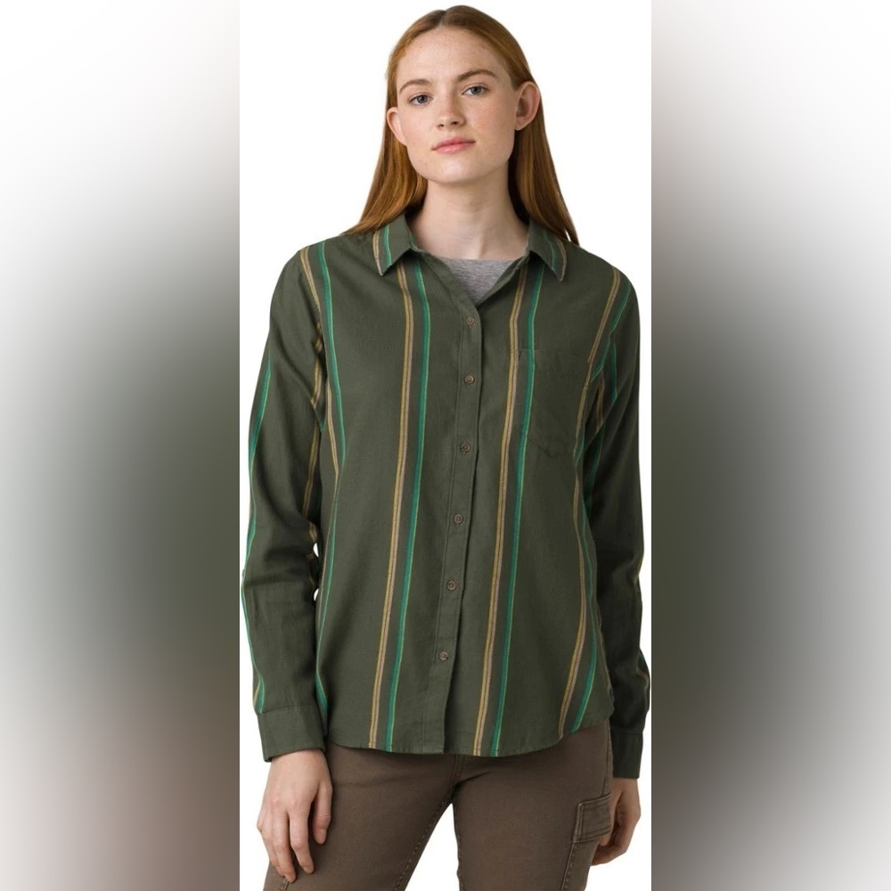 Prana Alfie Flannel Shirt Size Small